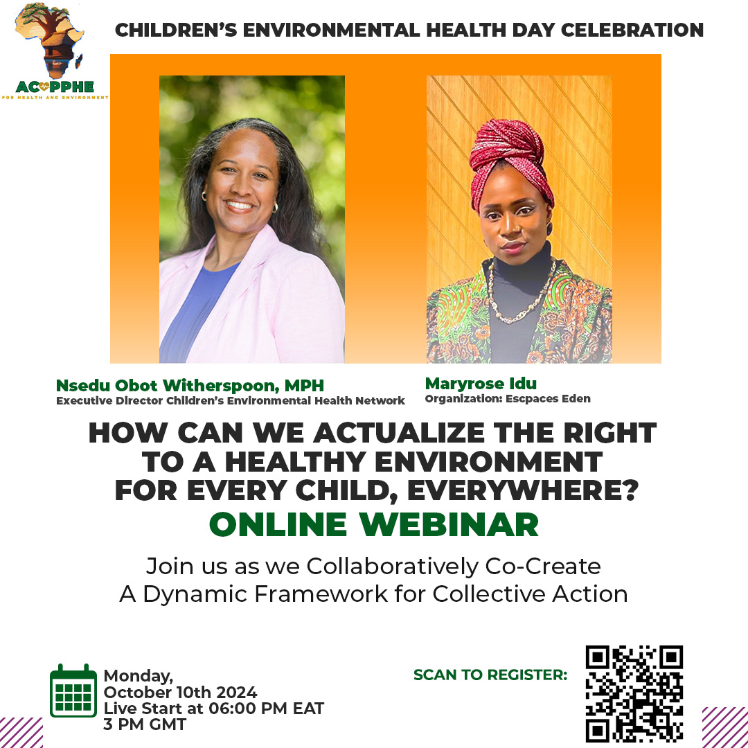 acopphe's tweet photo. You are invited to a #zoom  meeting to Celebrate #Children's #environmental  Health Day. 
When: Oct 10, 2024 03:00 PM GMT 
Register in advance for this meeting:https://t.co/PnT4JsQf0c https://t.co/bmXRE4akhL