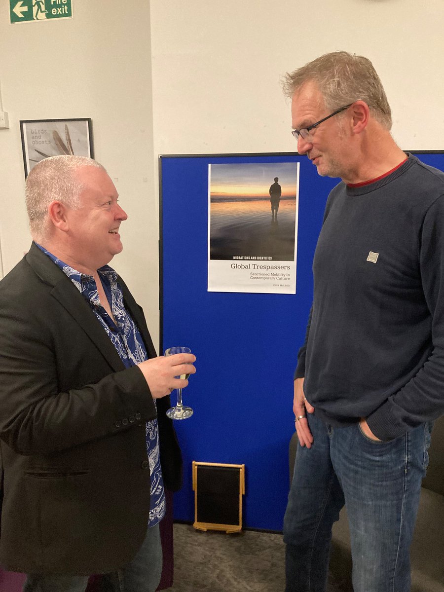 Stuart Murray (@smurrayleeds) on Twitter photo Such a pleasure to be with the fabulous <a href="/ProfJohnMcLeod/">John McLeod</a> tonight at the launch of his new book Global Trespassers. A real showcase of his incredible knowledge and erudition. Thanks to everyone at <a href="/LeedsUniEnglish/">School of English - University of Leeds</a> for helping make it happen.
#CardCarryingPostcolonialist Such a pleasure to be with the fabulous <a href="/ProfJohnMcLeod/">John McLeod</a> tonight at the launch of his new book Global Trespassers. A real showcase of his incredible knowledge and erudition. Thanks to everyone at <a href="/LeedsUniEnglish/">School of English - University of Leeds</a> for helping make it happen.
#CardCarryingPostcolonialist