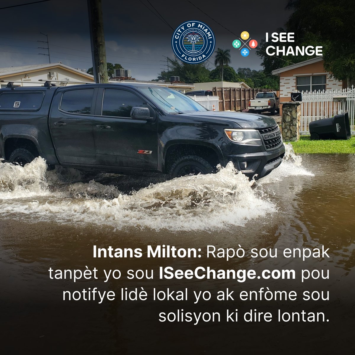 City of Miami (@cityofmiami) on Twitter photo Intans Milton: Rapò sou enpak tanpèt yo sou ISeeChange.com pou notifye lidè lokal yo ak enfòme sou solisyon ki dire lontan.
<a href="/iseechange/">ISeeChange</a> Intans Milton: Rapò sou enpak tanpèt yo sou ISeeChange.com pou notifye lidè lokal yo ak enfòme sou solisyon ki dire lontan.
<a href="/iseechange/">ISeeChange</a>
