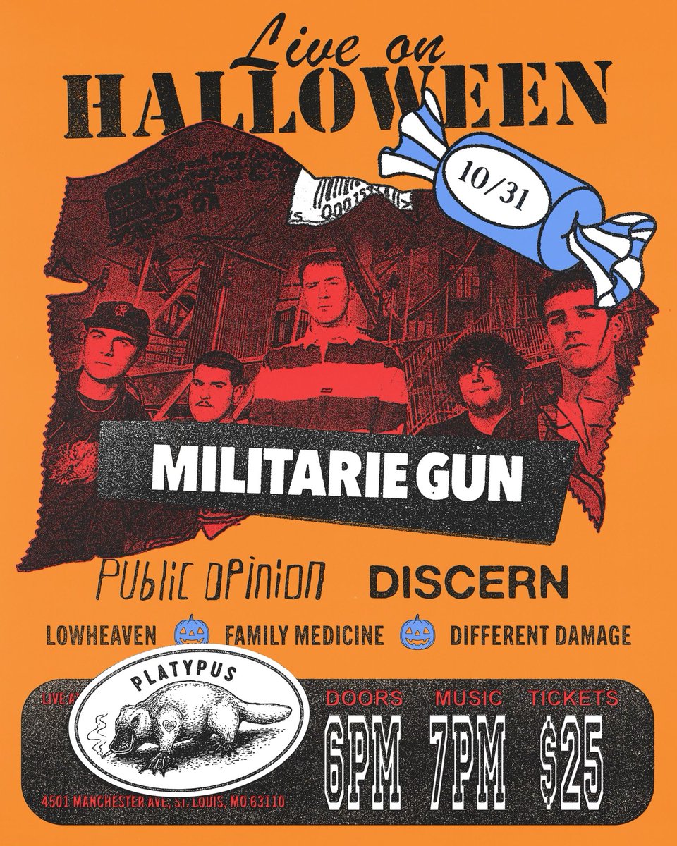 Booking this fun little Halloween gig. <a href="/militariegun/">militarie gun</a> <a href="/PublicOpinionFC/">Public Opinion</a> and more at a 100 cap venue…tickets on sale this Friday 🎃👻🎸