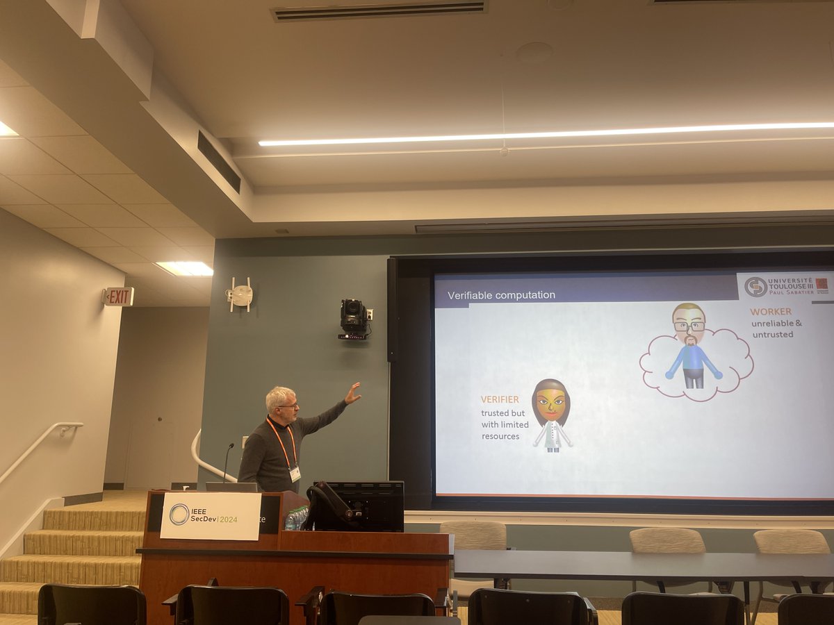 Jérôme Lacan is presenting their work on verifiable multi-agent multi-task assignment problem at  #IEEESecDev 2024!
