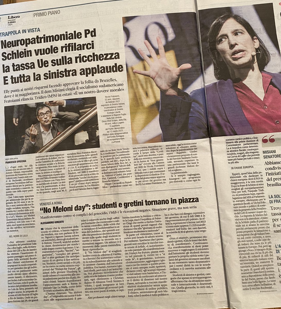 MWeiss@1 (@margotweissene1) on Twitter photo Grazie a <a href="/SpecchiaFran/">Francesco Specchia</a> e a <a href="/Libero_official/">Quotidiano Libero</a>
⬇️⬇️⬇️ Grazie per l’articolo 👇🏼👇🏼👇🏼 … la sinistra…solo tasse hanno da proporre…ricordatevelo a tutte le prossime elezioni 🤦🏼♀️🤦🏼♀️ Grazie a <a href="/SpecchiaFran/">Francesco Specchia</a> e a <a href="/Libero_official/">Quotidiano Libero</a>
⬇️⬇️⬇️ Grazie per l’articolo 👇🏼👇🏼👇🏼 … la sinistra…solo tasse hanno da proporre…ricordatevelo a tutte le prossime elezioni 🤦🏼♀️🤦🏼♀️