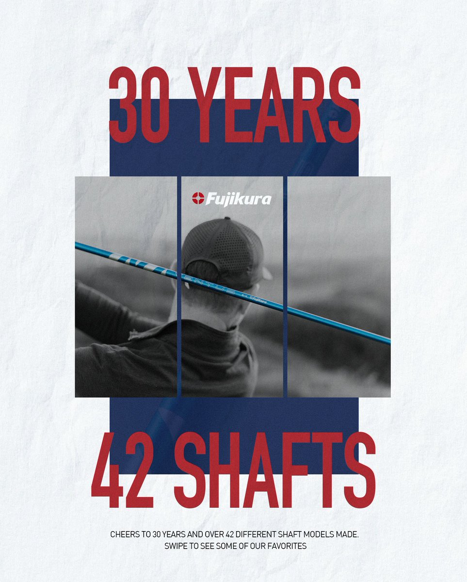 FujikuraOnTour's tweet photo. 30th Anniversary for Fujikura Composite America! ๐
We're rolling back the years with some of our most popular and legendary Fujikura shafts. Click the link to learn more about our Fujikura history
๐ https://t.co/z1PyM9Rsvy
#TeamFuji https://t.co/DsChz9XcOw