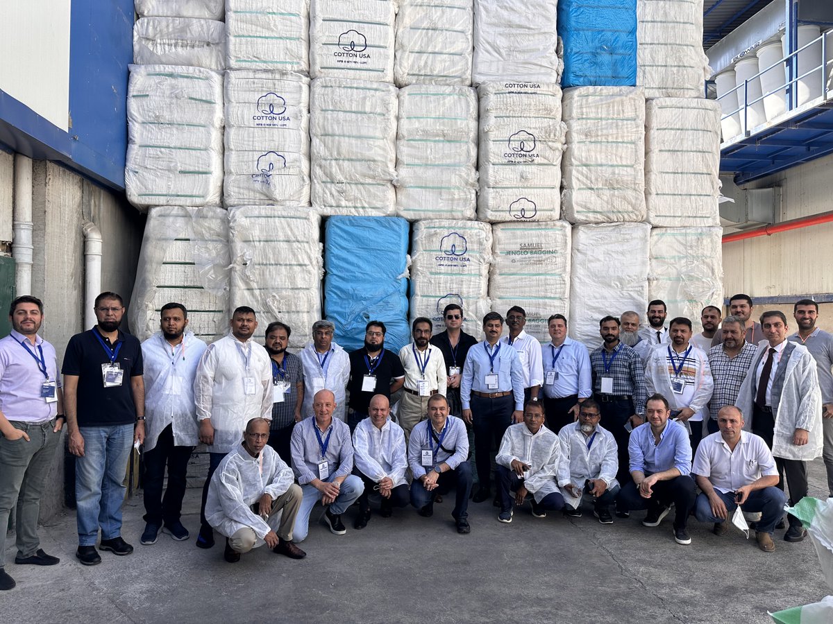 Exciting news! 🙌 

COTTON USA™ recently wrapped its first Mill Exchange Program since 2019, bringing 15 Bangladeshi and Pakistani industry leaders to a Signature Mill in Turkey to see how U.S. cotton yields superior spinning results.