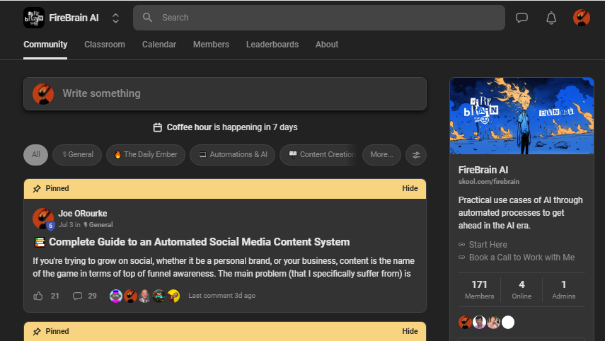 BunchuBets's tweet photo. gm ☕☕☕

almost at 200 members in the free FireBrain AI learning community. 

if you're trying to stay up to speed on AI come hang out. It's just a place where I share all the latest news and things I find interesting. 

(link in bio) https://t.co/wnHSVKmus4