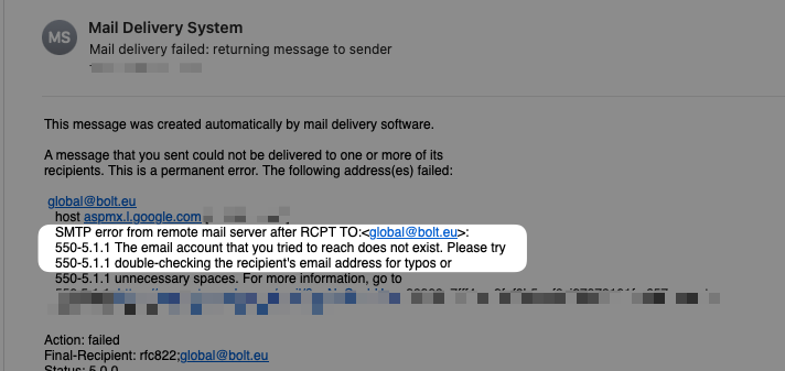 movinteraction's tweet photo. @boltapp What is the correct email for Business support? As you can see the email address mentioned in the Business Report does not appear to be in service. 

I need urgent support regarding my Business rides and the in-app support already takes over a month to resolve this. https://t.co/aEesvQJZ8F