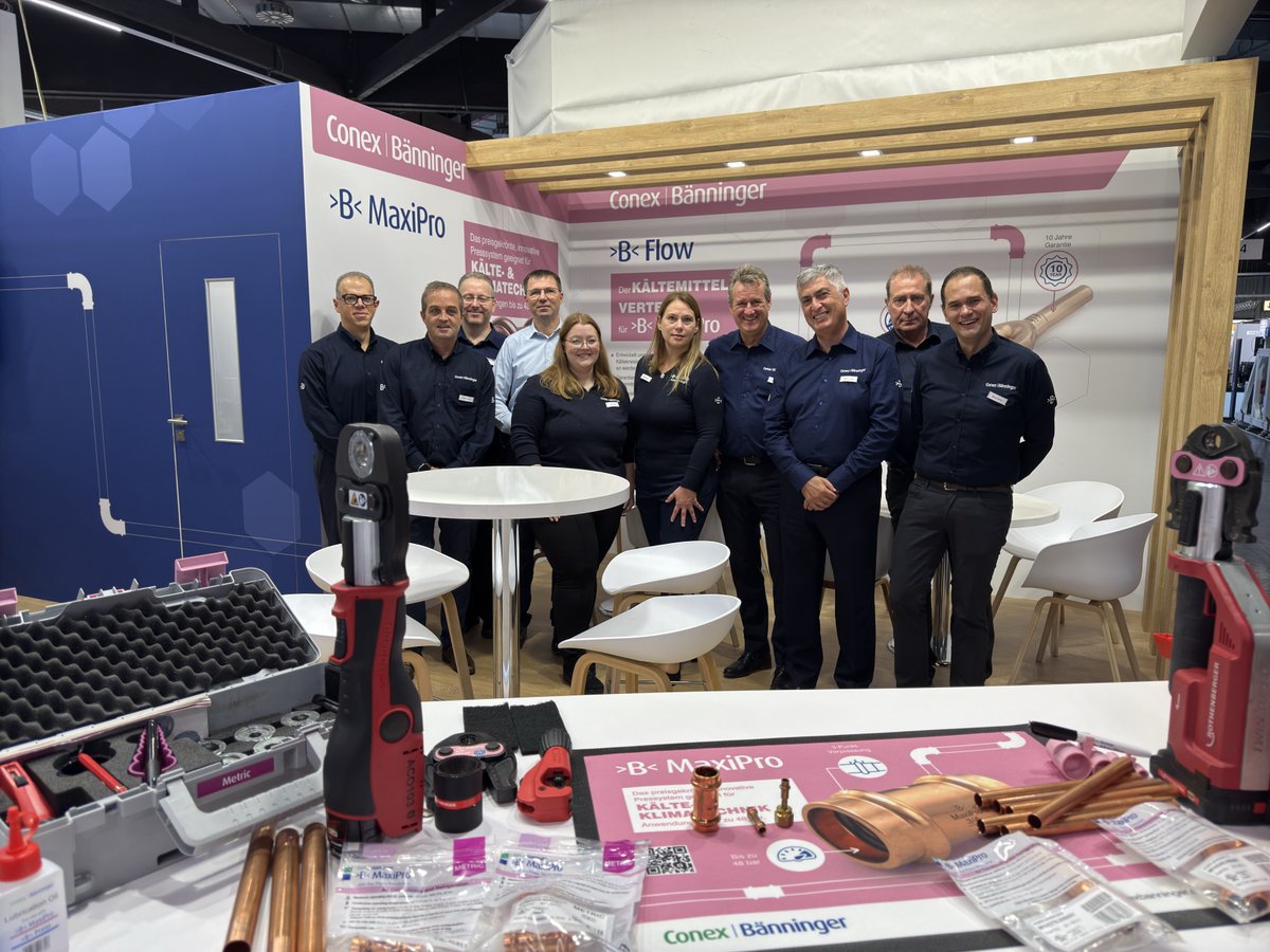 If you are visiting Chillventa in Nürnberg, Germany this week, swing by the Conex Bänninger stand to see what is new and exciting on offer❄️ Hall 9 Stand 204 😁

#ConexBanninger #ACR #K65 #BmaxiPro