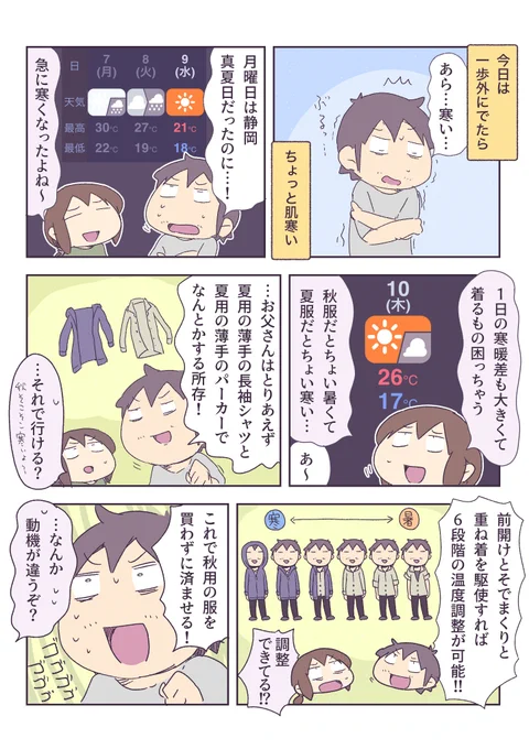 お父さんの秋服 