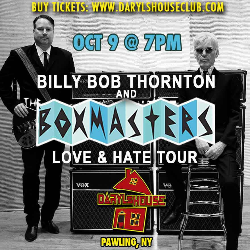 DarylsHouseClub's tweet image. DON'T MISS IT! Tickets: Link in bio.
#billybobthornton #theboxmasters #darylshouseclub
@theboxmasters