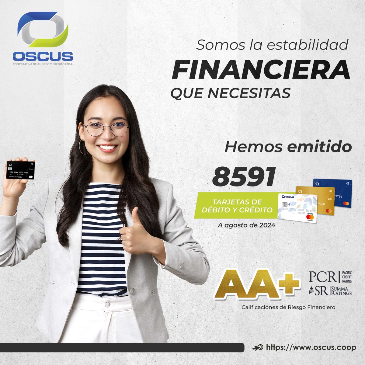 CoopOSCUS's tweet photo. 💳 ¡𝐒𝐨𝐦𝐨𝐬 𝐥𝐚 𝐞𝐬𝐭𝐚𝐛𝐢𝐥𝐢𝐝𝐚𝐝 𝐟𝐢𝐧𝐚𝐧𝐜𝐢𝐞𝐫𝐚 𝐪𝐮𝐞 𝐧𝐞𝐜𝐞𝐬𝐢𝐭𝐚𝐬! 🌟
Solicita tu tarjeta de crédito o débito y sé parte de Cooperativa OSCUS. Seguridad, confianza y beneficios a tu alcance. 🙌💼
#TarjetasOSCUS
#EstabilidadFinanciera
#YoSoyOSCUS https://t.co/cU6JTfthwS