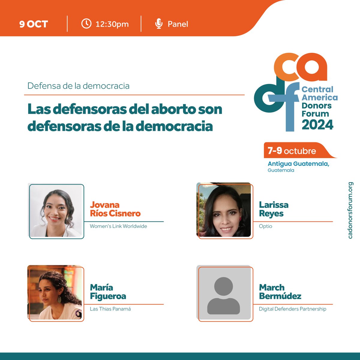 SeaIF's tweet photo. #DefensadelosDerechos en el #CADF2024
Panel
Las defensoras del aborto son defensoras de la democracia
Abortion Advocates are Defenders of Democracy
📔Agenda: https://t.co/Ncm7vQnolN
#AlianzasTransformadoras #TransformationalPartnerships
@womenslink @DigiDefenders @Jovarios https://t.co/bDvPPHlKXQ
