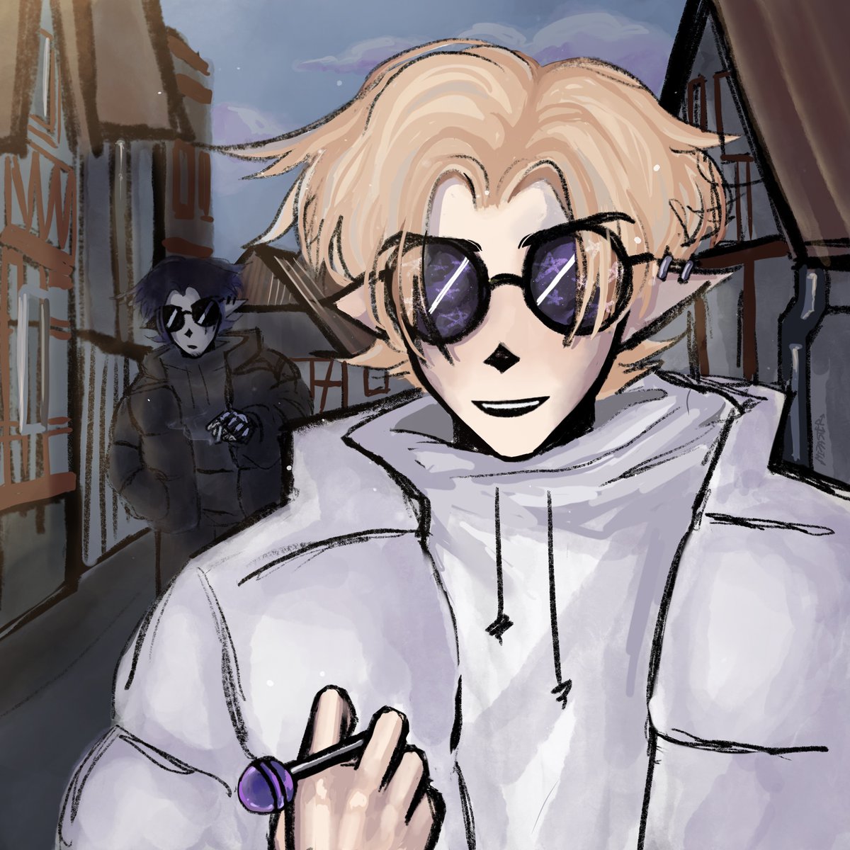 mizastery's tweet image. him and his reverse version

#artmoots #ocart