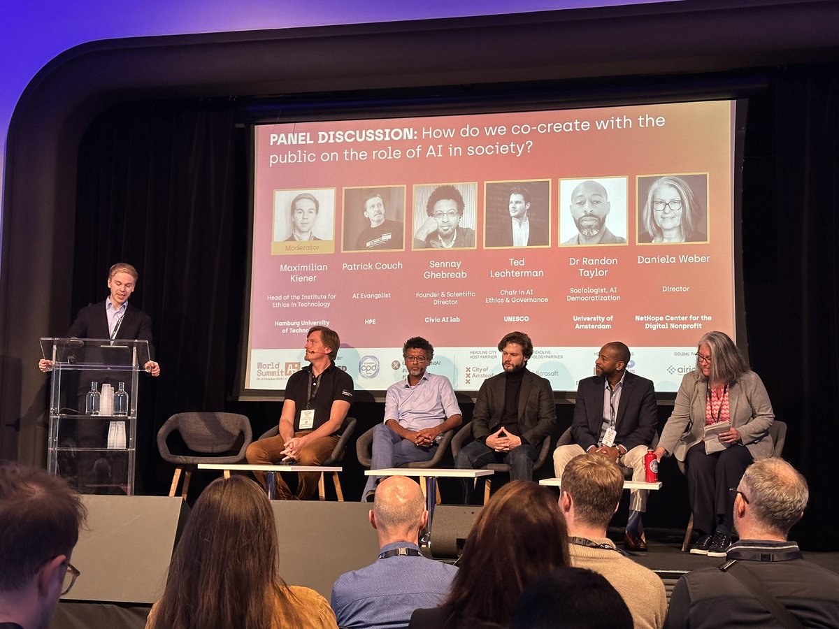 Excited to be able to listen to an engaging panel discussion on co-creating with the public to shape the role of AI in society. 

It’s crucial that we involve diverse perspectives to ensure AI development aligns with societal values, ethics, and needs. 

#wsai24 #ResponsibleAI