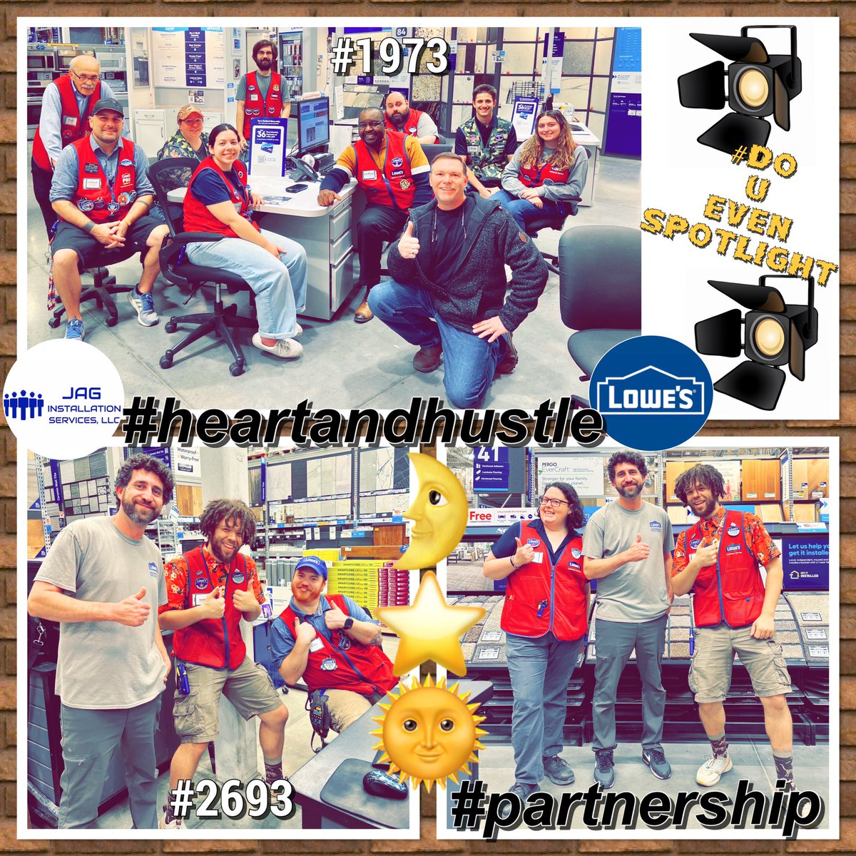 “We all shine on, like the moon, and the stars, and the sun.”#JohnLennon #hbd

JAG’s #teams were shining brightly at #Lowes #specialtyspotlight! #BuildingConfidence #supports our #region18 fam to be their authentic selves. Shine on peeps!