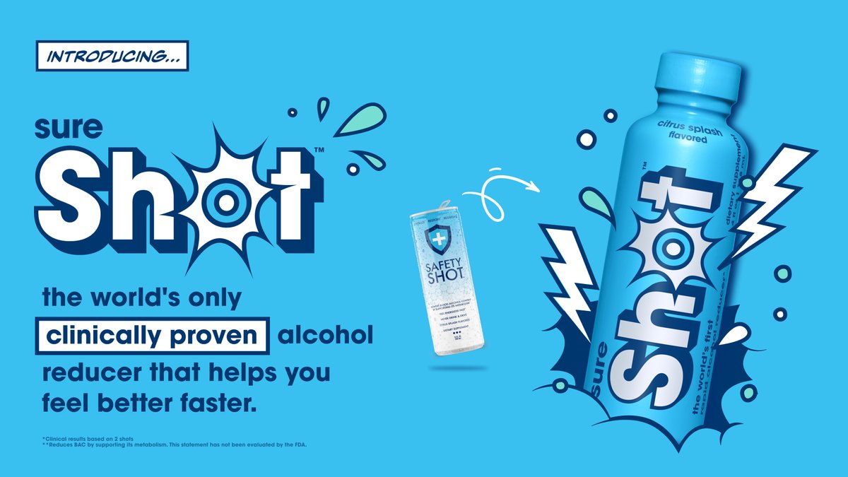 Safety Shot is now Sure Shot. Our rebrand takes inspiration from pop art and comic strip elements, delivering the same punch Sure Shot promises with its innovative formula. #besuretosureshot

sureshot.com