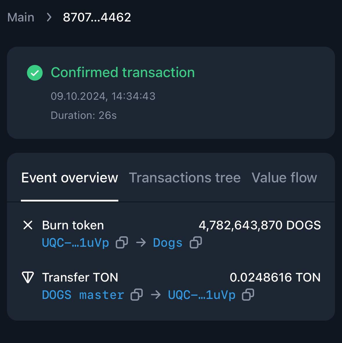 realDogsHouse's tweet photo. Aaaaand it's a wrap!

4,782,643,870 $DOGS were just burned 🔥🔥🔥

It was fun, and we were thrilled to see so many of you with us! 🐶 https://t.co/WU9VkL8FRZ