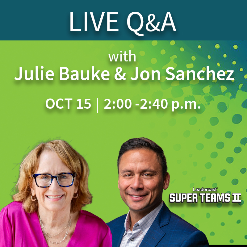 Join us for a Live Q&amp;A with Julie Bauke &amp; Jon Sanchez! 

🗓 Tuesday, 2 PM EST
💬 Get insights on leadership, career growth &amp; more!
🎟 FREE registration: us02web.zoom.us/webinar/regist…