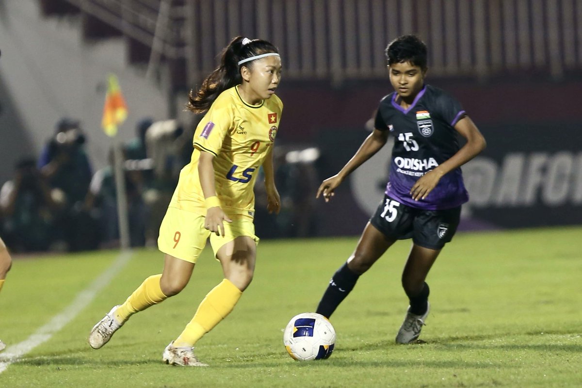 VNSportsnews's tweet image. AFC Women's Champions League 2024/25
FULL TIME 
Odisha FC 1 - 3 Ho Chi Minh City FC

With 6 points after 2 matches, the representative of Vietnamese women's football has officially secured a spot in the quarterfinals of the AFC Women's Champions League.
#AFCWCL #vsn