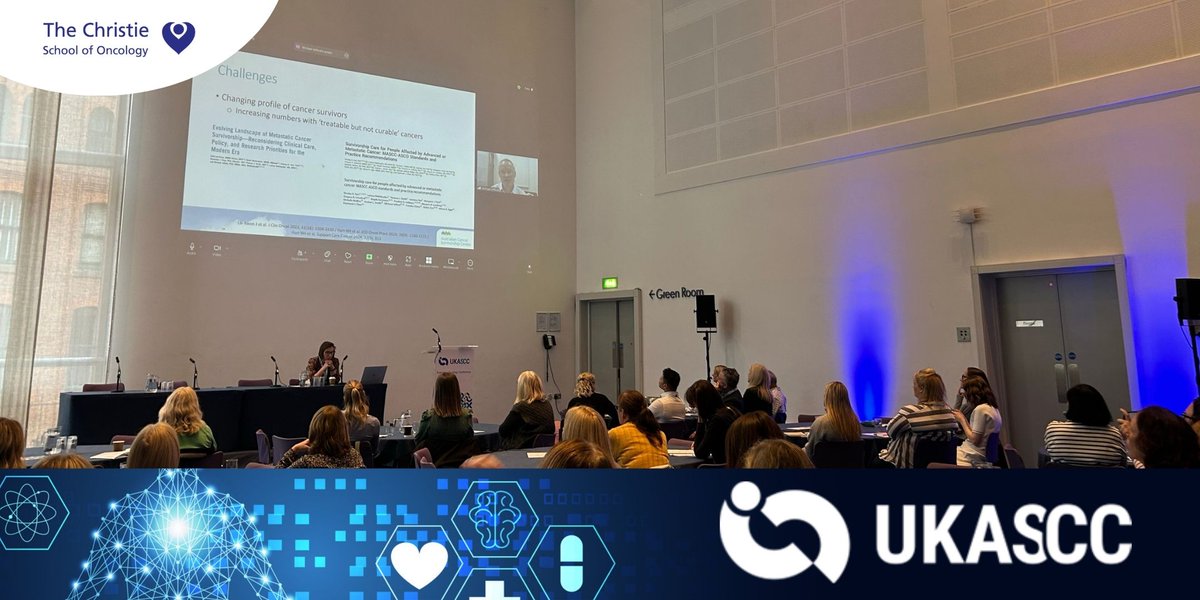 CICEManchester's tweet photo. Session 2 of today’s #UKASCC2024, we have been diving into important discussions around sexual intimacy during cancer treatment. Hearing from:
🔸 Julia Pugh
🔸 Dr. Hannah Tharmalingam
🔸 Stewart O’Callaghan
🔸 Dr. Alison Berner
Some insightful and thought-provoking talks! https://t.co/iHweqBA76k