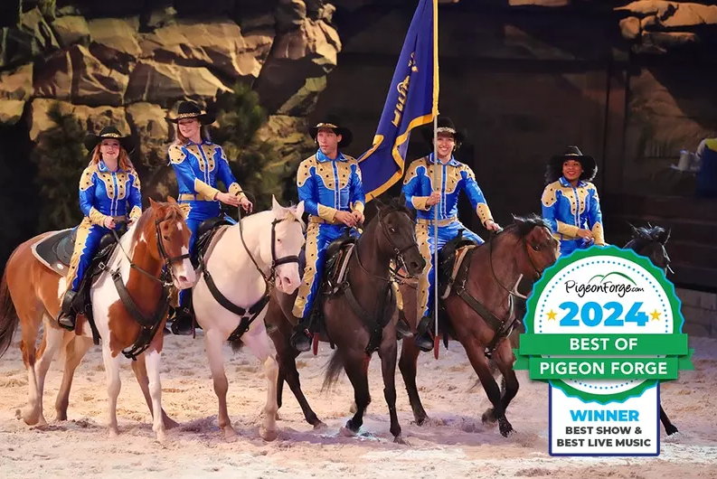 DollysStampede's tweet photo. Have you heard? Dolly Parton's Stampede won Best Show & Best Live Music in Pigeon Forge!
Read more about it here: https://t.co/fOhWX988vm
#dollyparton #dollypartonstampede #dollystampede #dollysstampede #pigeonforge #pigeonforgetn #bestshow #bestlivemusic #blogpost https://t.co/yZapIrqeBd