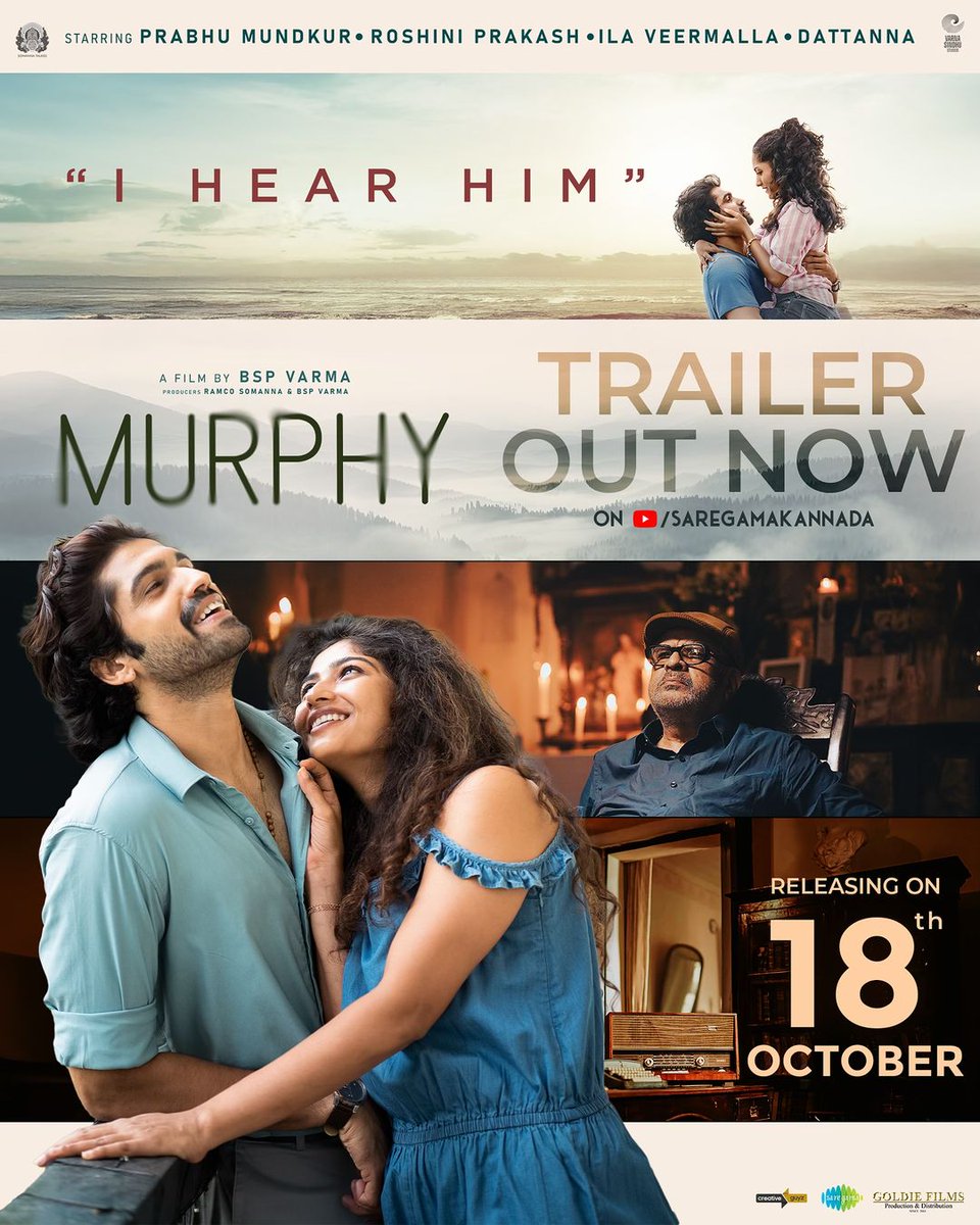 Saregama South (@saregamasouth) on Twitter photo Love Through Time! The #Murphy Trailer is Officially Out Now! 🎬💖
🔗 youtu.be/LRUodmjNBig?si…
#Murphythemovie #PrabhuMundkur #IlaVeermalla #RoshniPrakash <a href="/ArjunJanyaMusic/">Arjun Janya</a> #BSPVarma #Rajakrishnan #Harisankarks Love Through Time! The #Murphy Trailer is Officially Out Now! 🎬💖
🔗 youtu.be/LRUodmjNBig?si…
#Murphythemovie #PrabhuMundkur #IlaVeermalla #RoshniPrakash <a href="/ArjunJanyaMusic/">Arjun Janya</a> #BSPVarma #Rajakrishnan #Harisankarks