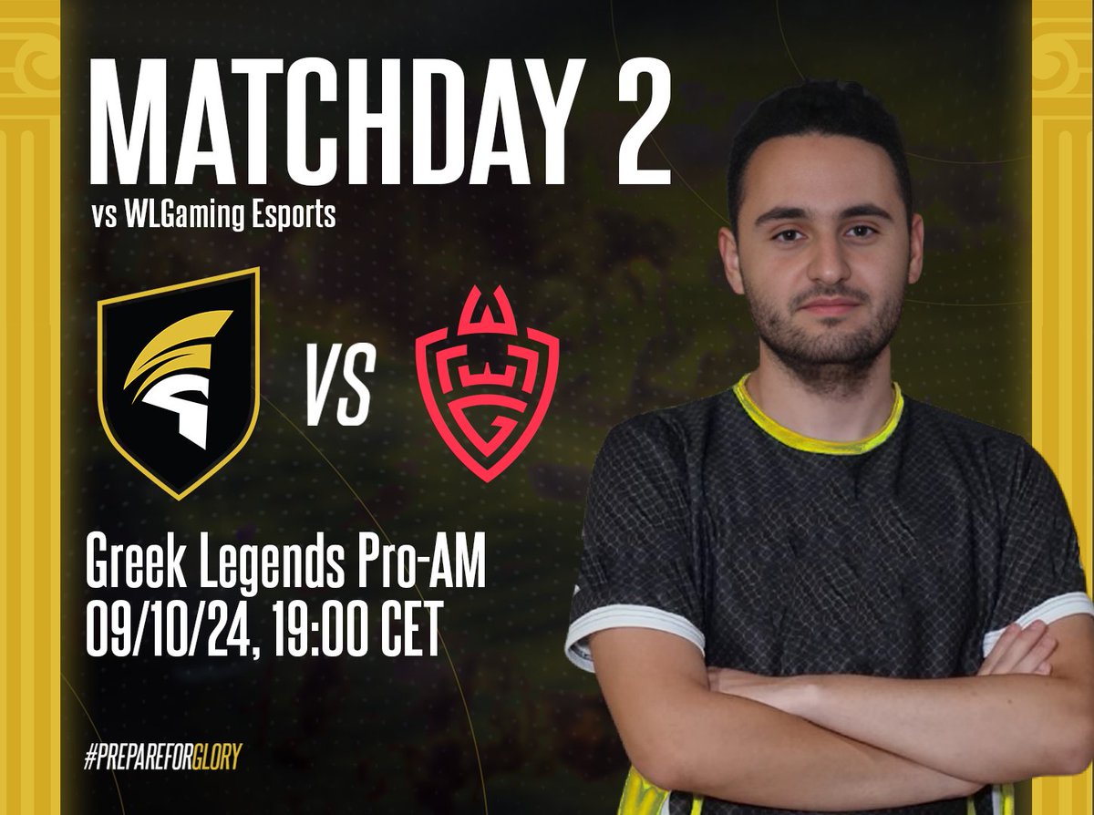 Spartans EU (@spartanseu) on Twitter photo HUGE GAME AHEAD!
⚔️Matchday 02
🗓️09/10/24
🆚<a href="/WLGgr/">WLGaming Esports</a>
🏆GLL Pro-AM
🕓19:00 CET
🎙️twitch.tv/gamersloungegr
#PrepareForGlory
#lol #lolesports #gaming #esports #gll #wintercup #spartan HUGE GAME AHEAD!
⚔️Matchday 02
🗓️09/10/24
🆚<a href="/WLGgr/">WLGaming Esports</a>
🏆GLL Pro-AM
🕓19:00 CET
🎙️twitch.tv/gamersloungegr
#PrepareForGlory
#lol #lolesports #gaming #esports #gll #wintercup #spartan