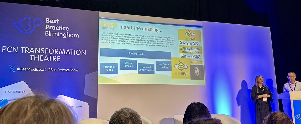 A call to action from Katie and Tim at <a href="/RotherValleyPCN/">Rother Valley South PCN</a> on PCN collaboration in bid applications for community initiatives with colleagues in voluntary sector, public health, local authority - accessing novel funding from commercial sector <a href="/BestPracticeUK/">Best Practice Show</a>