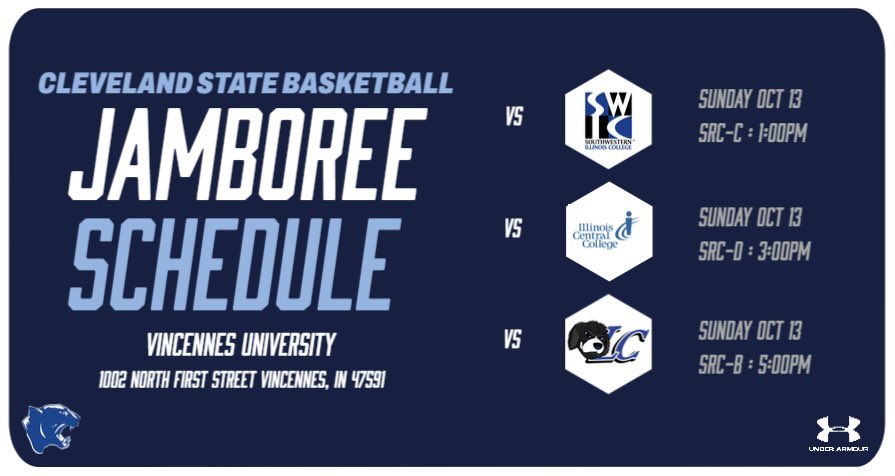 CleveStCCBball's tweet photo. 🚨4 YEAR COACHES 🚨

Check us out in Indiana this weekend at the Vincennes University Jamboree!! We’ve got a special group of ‘25’s, Freshmen Qualifiers, &amp; ‘26’s!! #SHOWTIME #GOCOUGARS 🔵⚪️🔵 https://t.co/F0TZtxghWc