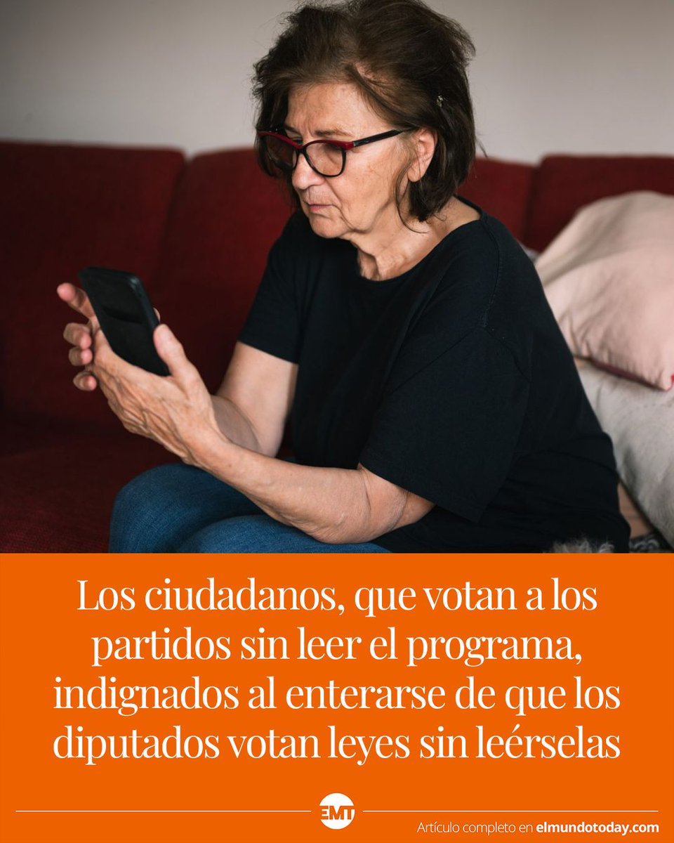 Los ciudadanos, que votan a los partidos sin leer el programa, indignados al enterarse de que los diputados votan leyes sin leérselas
elmundotoday.com/2024/10/los-ci…