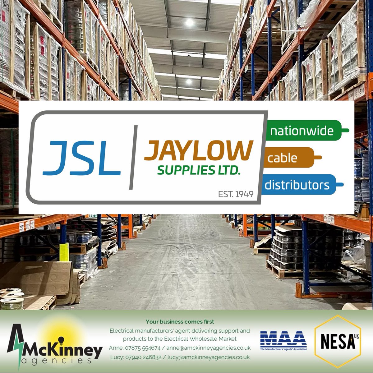 2024 marks the 75th anniversary of Jaylow Supplies Ltd. Established in 1949, Jaylow Supplies has developed into one of the UK's largest #CableDistributors, supplying independent &amp; Multi-National #ElectricalWholesaler. Need a quote? Get in touch.