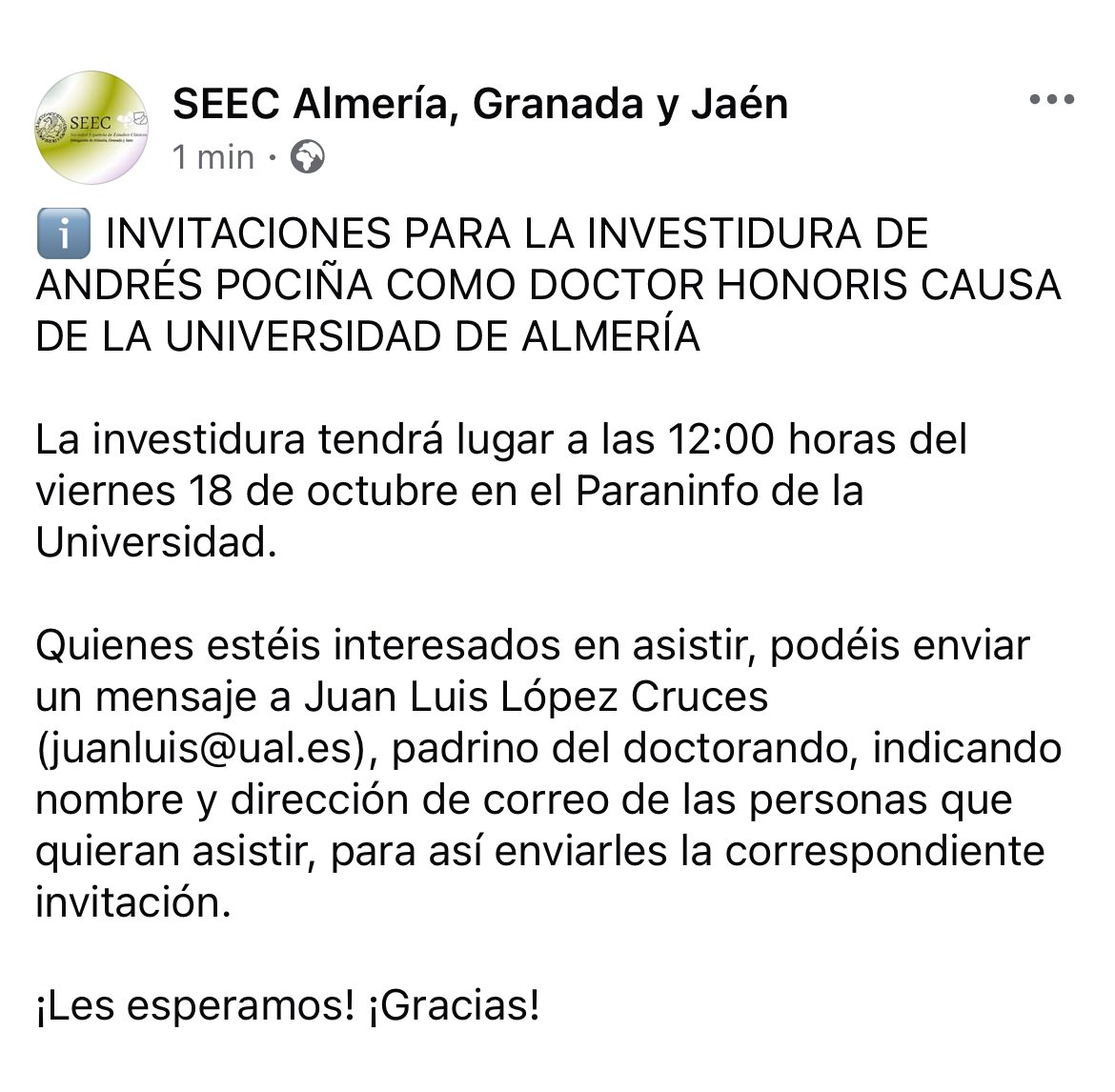 SEEC Almería, Granada y Jaén tweet media