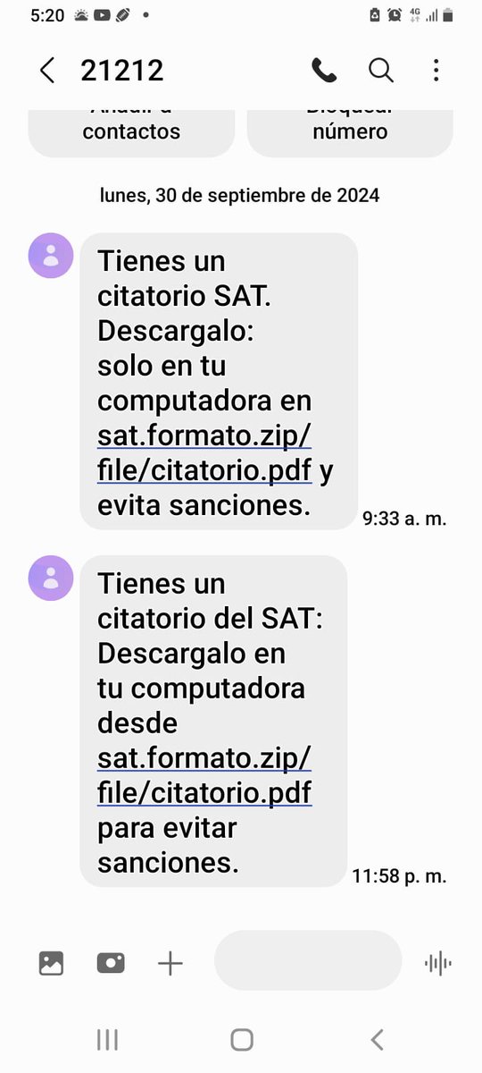 papoluis's tweet photo. @almaldo2 Proliferan los mensajes de texto con dicho link para robar la información.  Sugiero cambiar todas sus contraseñas.  Pongo el link del gobierno sobre dicha situación y anexo otro ejemplo de mensaje fraudulento. https://t.co/OVsdHNmsXT https://t.co/VIDFioToXz