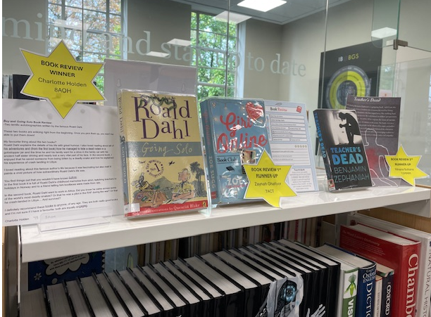 Congratulations to our two book review competition runners-up Zaynah Ghafoor Y7 and Rihana Sultana Y12, and our first prize winner Charlotte Holden for their amazing entries. Their work is on display in the LRC. #lovebooks #Reading #BGS