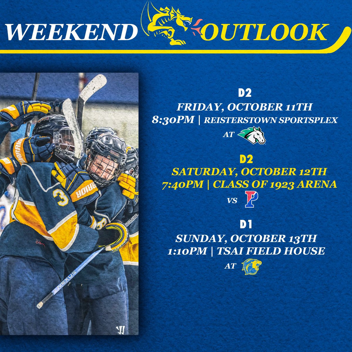 ‼️WEEKEND OUTLOOK‼️

A look ahead at this weekend's games.

#rolldrags🐉