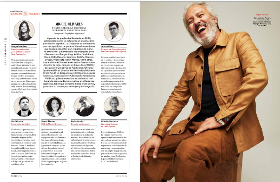 FuegoCaminaC's tweet photo. Hoy estamos de celebración porque ayer salimos en la última edición de FORBES España. Y no en cualquier página, lo hicimos en la lista de "Los 100 más creativos en el mundo de los negocios". ¿Hay mejor piropo para una agencia? https://t.co/XWPyjiLB7H