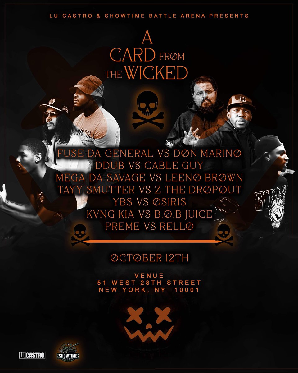 FuseDaGeneral_'s tweet photo. #FuseDaGeneral vs @DonMarino305 THIS SATURDAY 
@ShowTimeBattles GOING TO NEW YORK 🗽FOR THE FIRST TIME #SBA #SBANY #WhoBattleWeBattle🗣️ #GeneralStatement 🫡 https://t.co/8kGQnB9z36