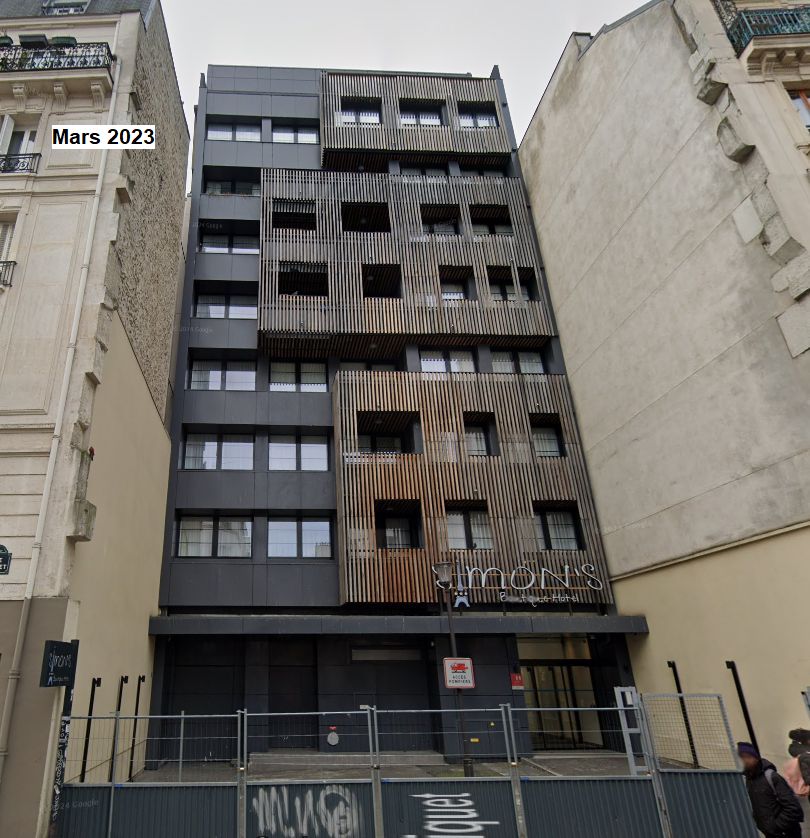 un_parisien12's tweet image. Avant/après.
69 rue Riquet (18e).
Une sorte de fable où comment un bâtiment administratif, qui plus est du Trésor Public, était plus clair et accueillant que l&apos;hôtel blafard qui lui a succédé, ouvert début 2020 et déjà crapoteux en 2023 !