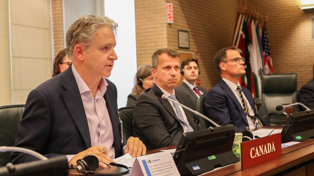 CanadaOPCW's tweet photo. 🔗 Read Canada's 🇨🇦 full national statement delivered by Ambassador @AdsettHugh at the 107th session of the #OPCW Executive Council: https://t.co/kYxzH1UjGq

#EC107 @CanAmbNL https://t.co/tk0Cv8MfYk