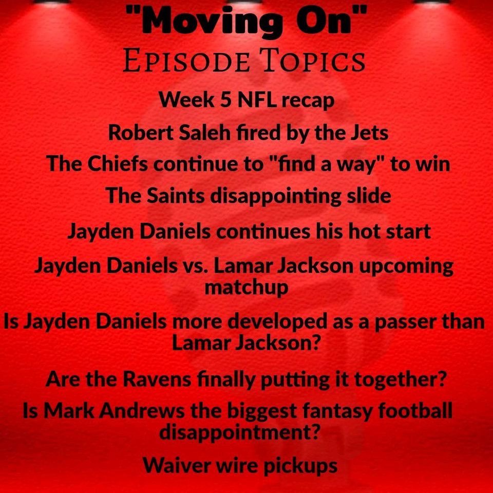 MrCarlosBurrell's tweet photo. New week, new episode 🤞🏾
@O_Benchwarmers (Ep 177)

7.4k subscribers 🤩

-Week 5 #NFL   recap.
- Robert Salem’s firing
-Jayden Daniels a MVP candidate?
-#FantasyFootball advice 
-Waiver wire pick up

Watch: https://t.co/cDW3uUughS https://t.co/GHUf8gycaV