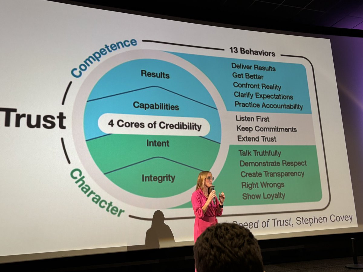 Also loved the talk of <a href="/VanderburgAmber/">Amber Vanderburg</a> which her talk reminds me about a dutch book “Tien beïnvloedingvaardigheden” (Ten influence techniques). And explaining the competence trust and character trust. #Trust