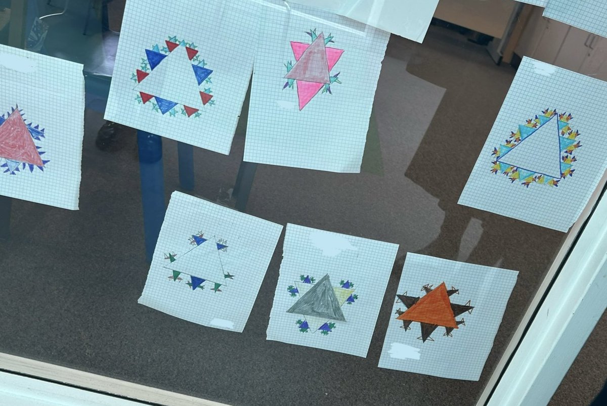 S1/2 pupils have been enjoying learning all about fractal geometry this week to celebrate the school’s 50th anniversary! Check out their own space filling curves and Koch Snowflakes ❄️ <a href="/theparkmains/">Park Mains High</a>