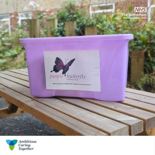 1/2 New end of life support model of care launched at Rotherham Hospital
The Purple Butterfly in Memory Giving model of care has been designed to offer a way to cherish memories and find comfort after losing a loved one.