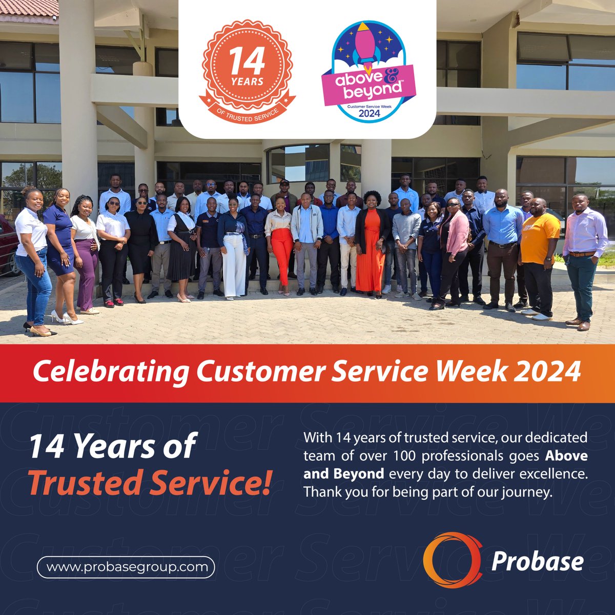 probasegroup's tweet photo. 14 YEARS OF TRUSTED SERVICE 🚀🚀

https://t.co/pcbOqlbZm3

#Probase #CustomerServiceWeek #SolutionsBeyondTechnology #AboveAndBeyond #Fintech https://t.co/aYkwWxLLNT