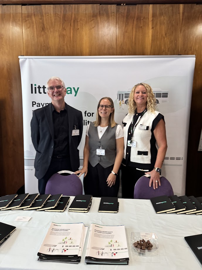 LittlepayHQ's tweet photo. Our team has had a busy few weeks exhibiting at events in the UK, Europe and North America. 
At @SmartexGroup TCF we had a great time meeting up with so many industry colleagues, and a few key themes kept coming up that are shaping up the future of fare collection in the UK: https://t.co/EuWdjGUMk8