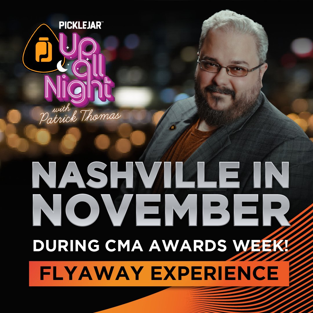 PickleJar Live (@picklejarlive) on Twitter photo Win an ULTIMATE Nashville experience!! PickleJar Fans have the chance to win the “Nashville in November during CMA Week” grand prize!
More details and how to enter: picklejar.com/MusicCity or PickleJar App!
Brought to us by <a href="/BigMachine/">Big Machine Label Group</a>, in partnership w/ <a href="/CumulusMedia/">Cumulus Media</a> Win an ULTIMATE Nashville experience!! PickleJar Fans have the chance to win the “Nashville in November during CMA Week” grand prize!
More details and how to enter: picklejar.com/MusicCity or PickleJar App!
Brought to us by <a href="/BigMachine/">Big Machine Label Group</a>, in partnership w/ <a href="/CumulusMedia/">Cumulus Media</a>