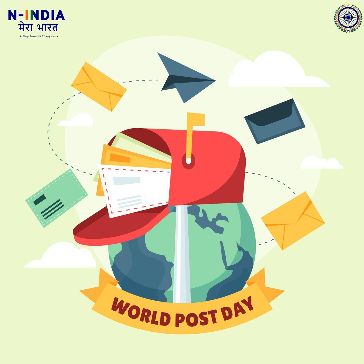 nindia_org's tweet photo. Honour the postal industry on this day and help people all around the globe to get 
connected.
#nindia #nindia_offl #nindia_org #post #postal #service #postalday 
Happy Post Day 2024! https://t.co/GOFBymIgvk