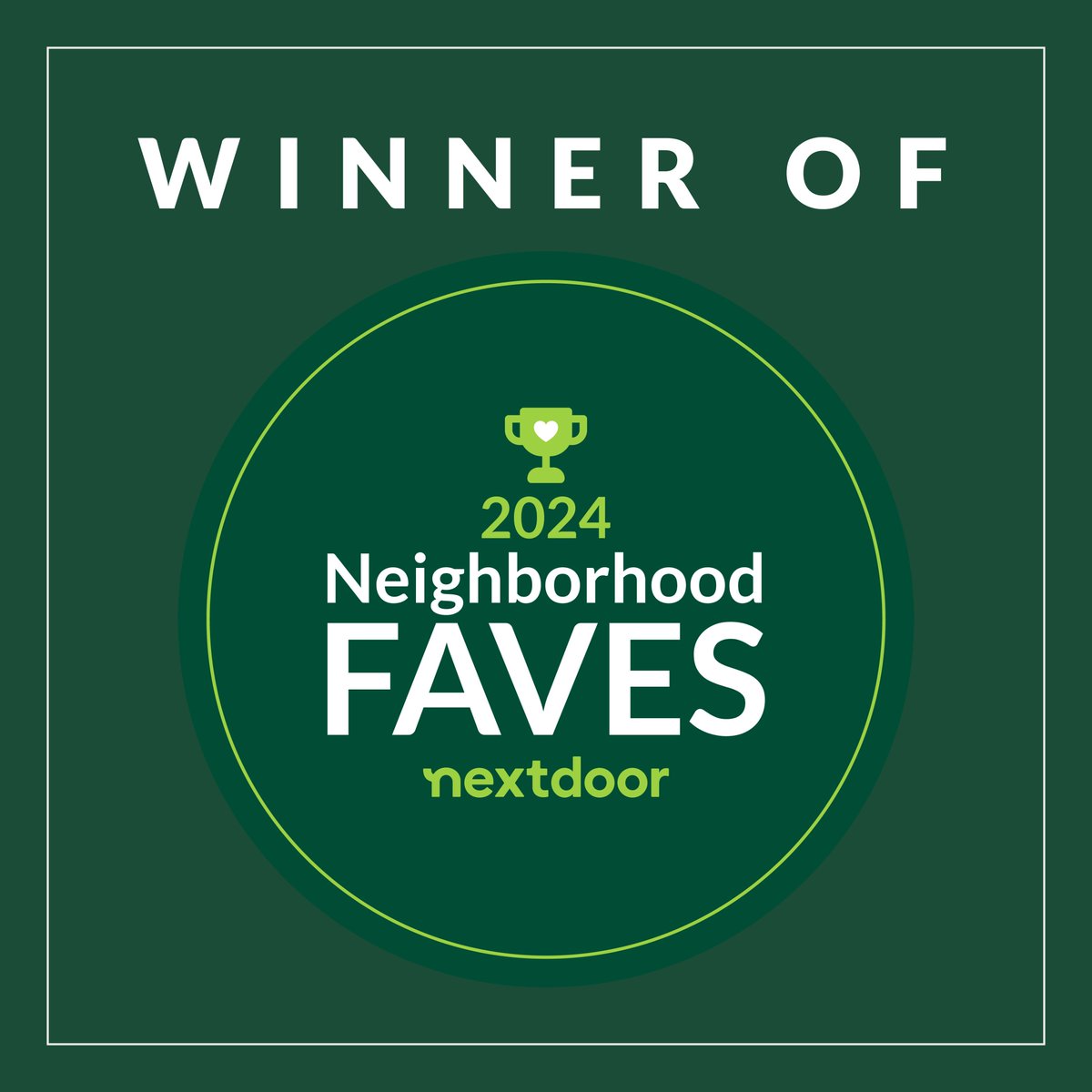 VolCaregiving's tweet photo. Thank you to our neighbors! We are honored to be voted a 2024 @Nextdoor Neighborhood Fave. https://t.co/CHvqDxuwan