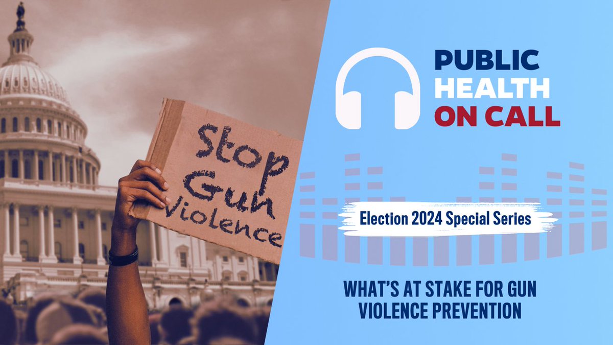 Public Health On Call (@publichealthpod) on Twitter photo Gun violence prevention is on the ballot! <a href="/DrCrifasi/">Cassandra Crifasi</a> and <a href="/JoshuaMHorwitz/">Joshua Horwitz</a> highlight the evidence-based solutions and how Trump's and Harris's policies could shape America's future. Tune in to hear their insights.
johnshopkinssph.libsyn.com/-808-2024-elec… Gun violence prevention is on the ballot! <a href="/DrCrifasi/">Cassandra Crifasi</a> and <a href="/JoshuaMHorwitz/">Joshua Horwitz</a> highlight the evidence-based solutions and how Trump's and Harris's policies could shape America's future. Tune in to hear their insights.
johnshopkinssph.libsyn.com/-808-2024-elec…