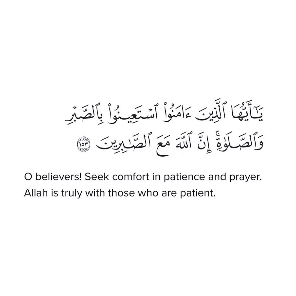Al__Quraan's tweet photo. Allah is truly with those who are patient. https://t.co/D0U653LJXJ