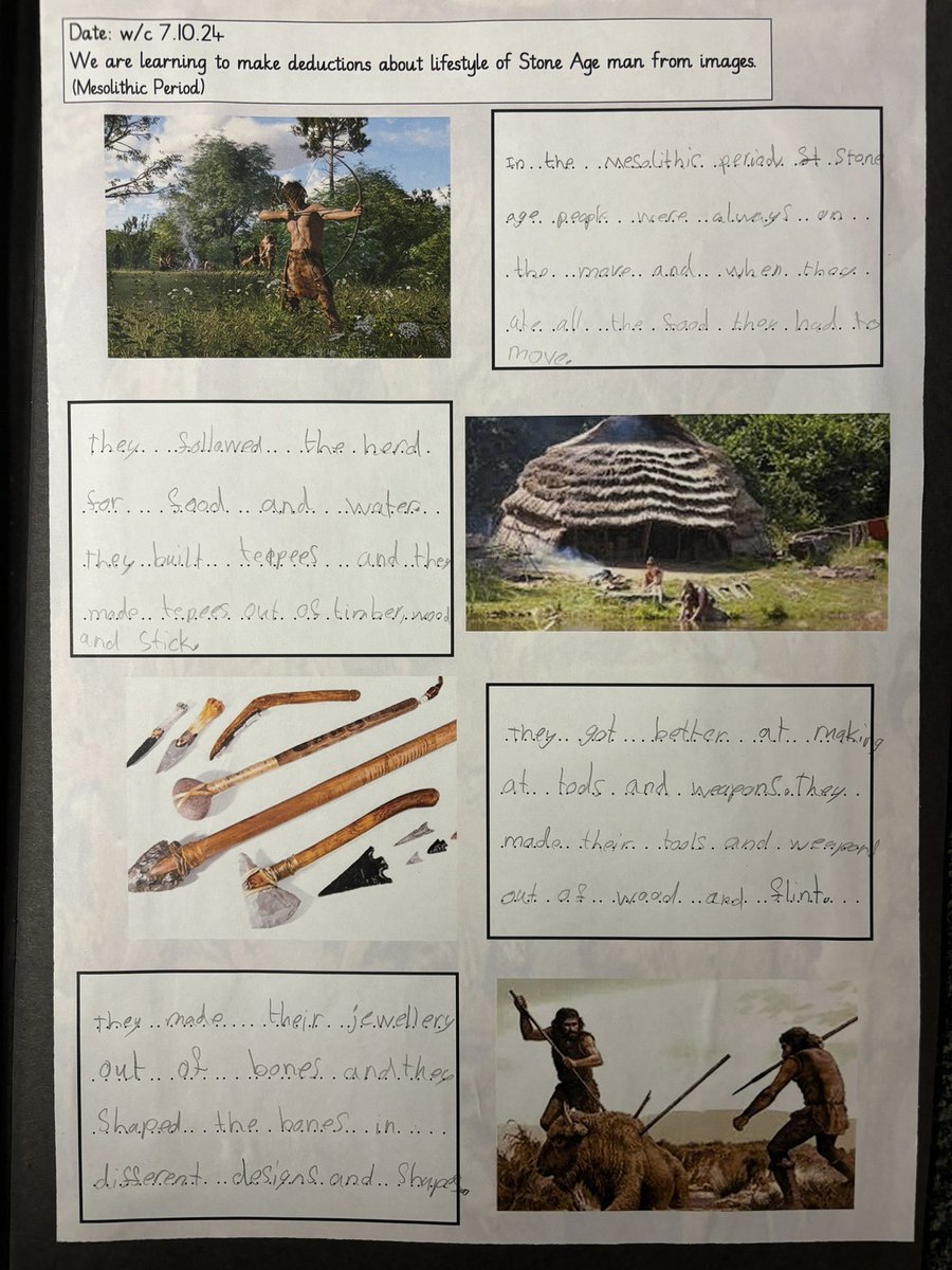 WhitewaysY3's tweet photo. In history this term, we have been learning about The Stone Age. We have been using different sources to find out what life was like in the different periods. https://t.co/DiTXaPXhg3